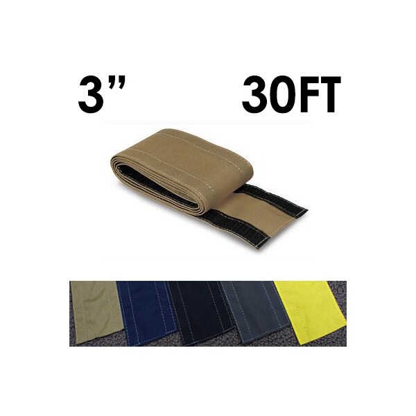 Electriduct Carpet Cable Cover, 30 ft L, 3 in W, 1 Channel, Nylon, Taupe CC-SC-3-30-TP - main